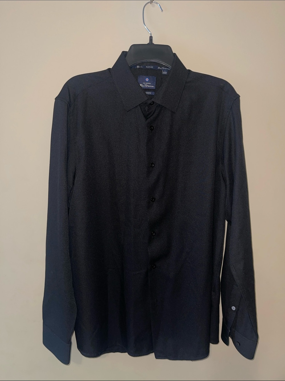 Ben Sherman Black Long Sleeve Dress Shirt